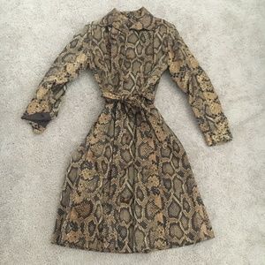 Vintage Snake Print Coat